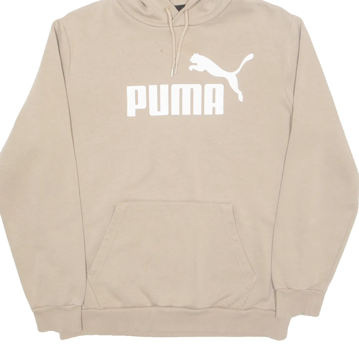 PUMA Mens Beige Hoodie M