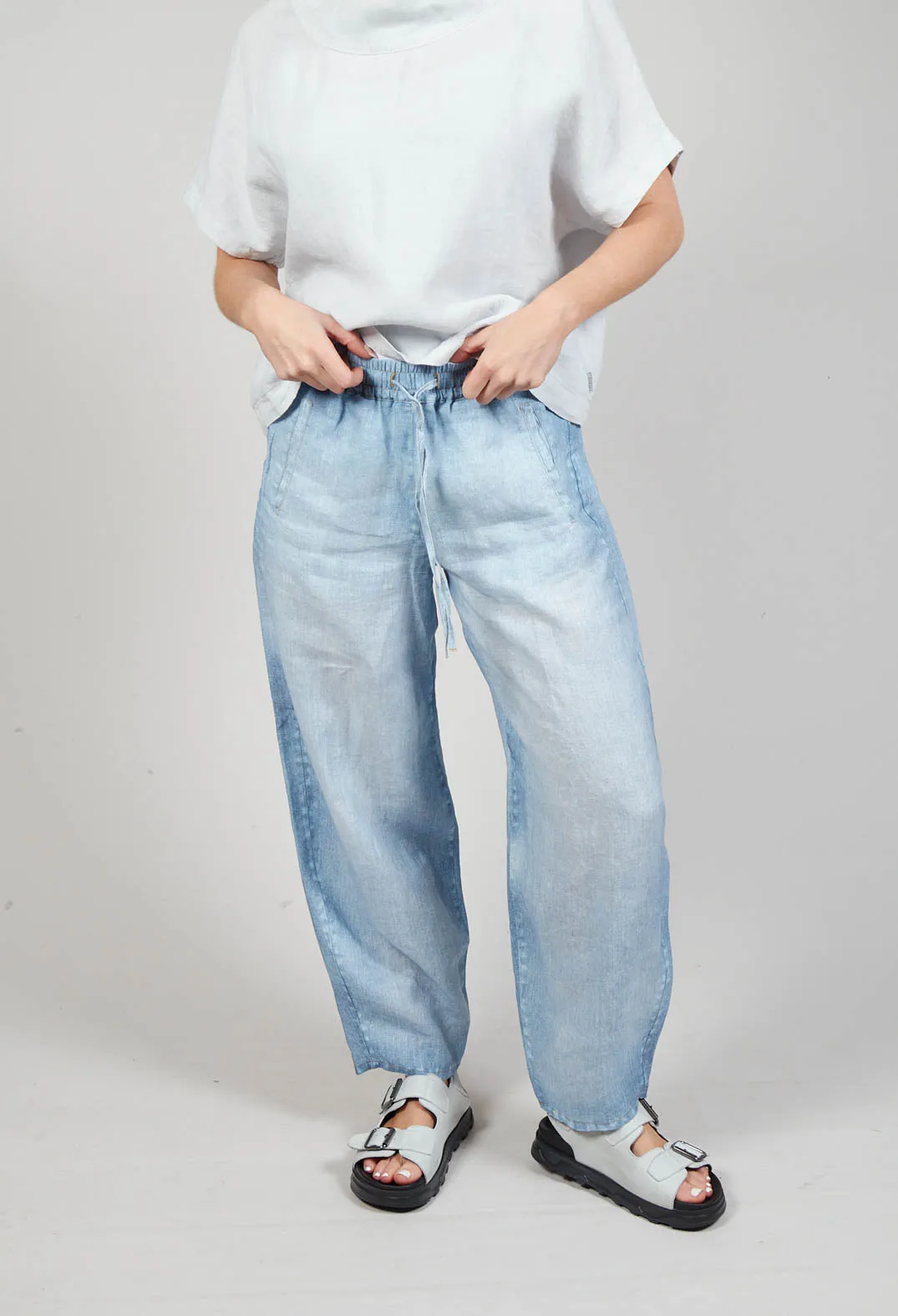 Rayla Sports Trousers in Light Denim