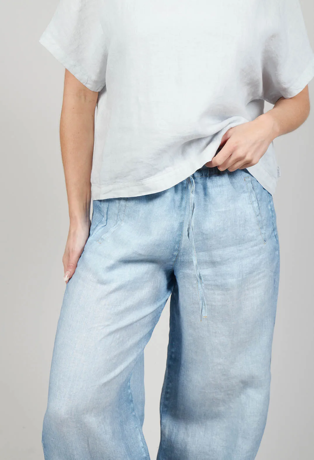 Rayla Sports Trousers in Light Denim