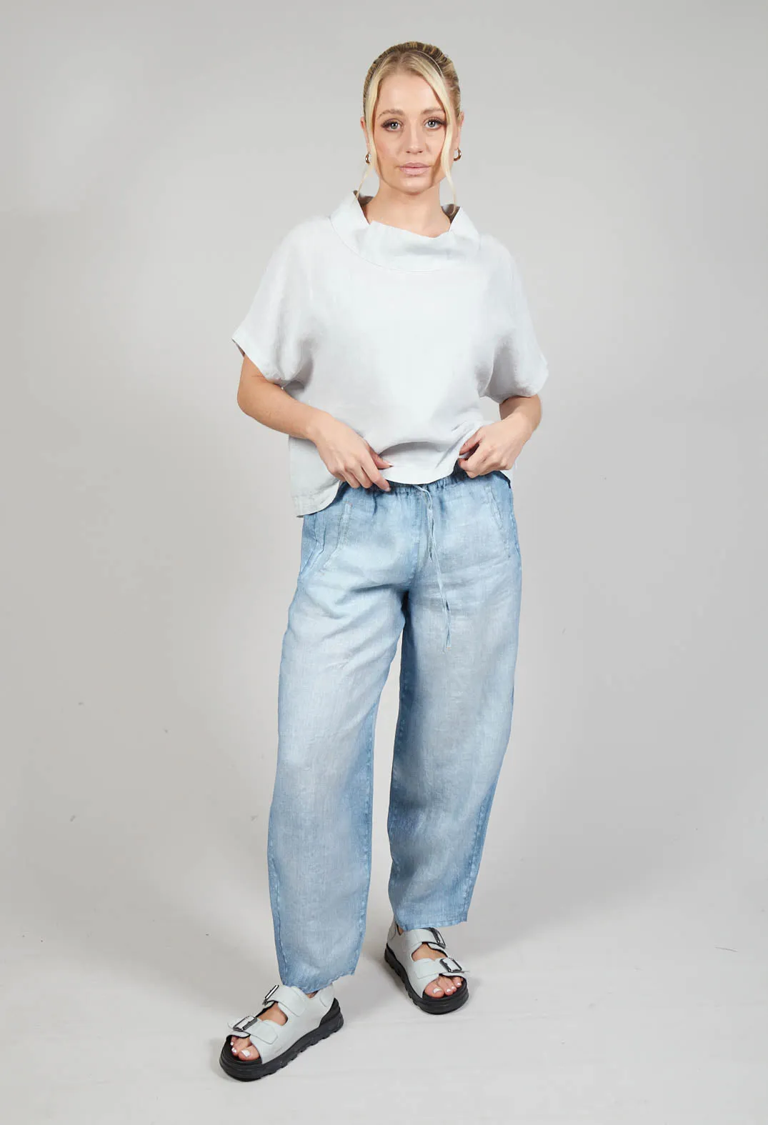 Rayla Sports Trousers in Light Denim