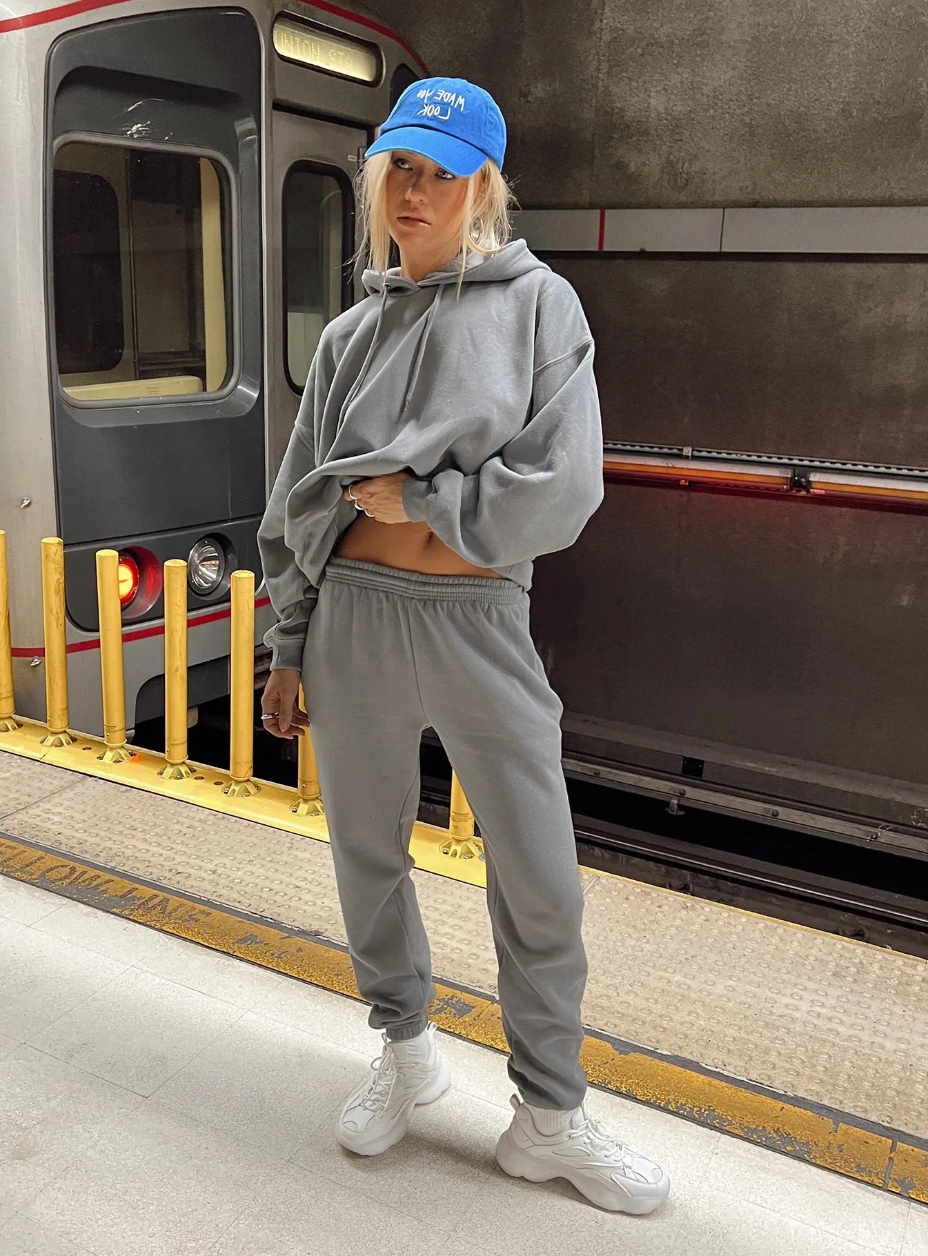 Renna Track Pants Charcoal