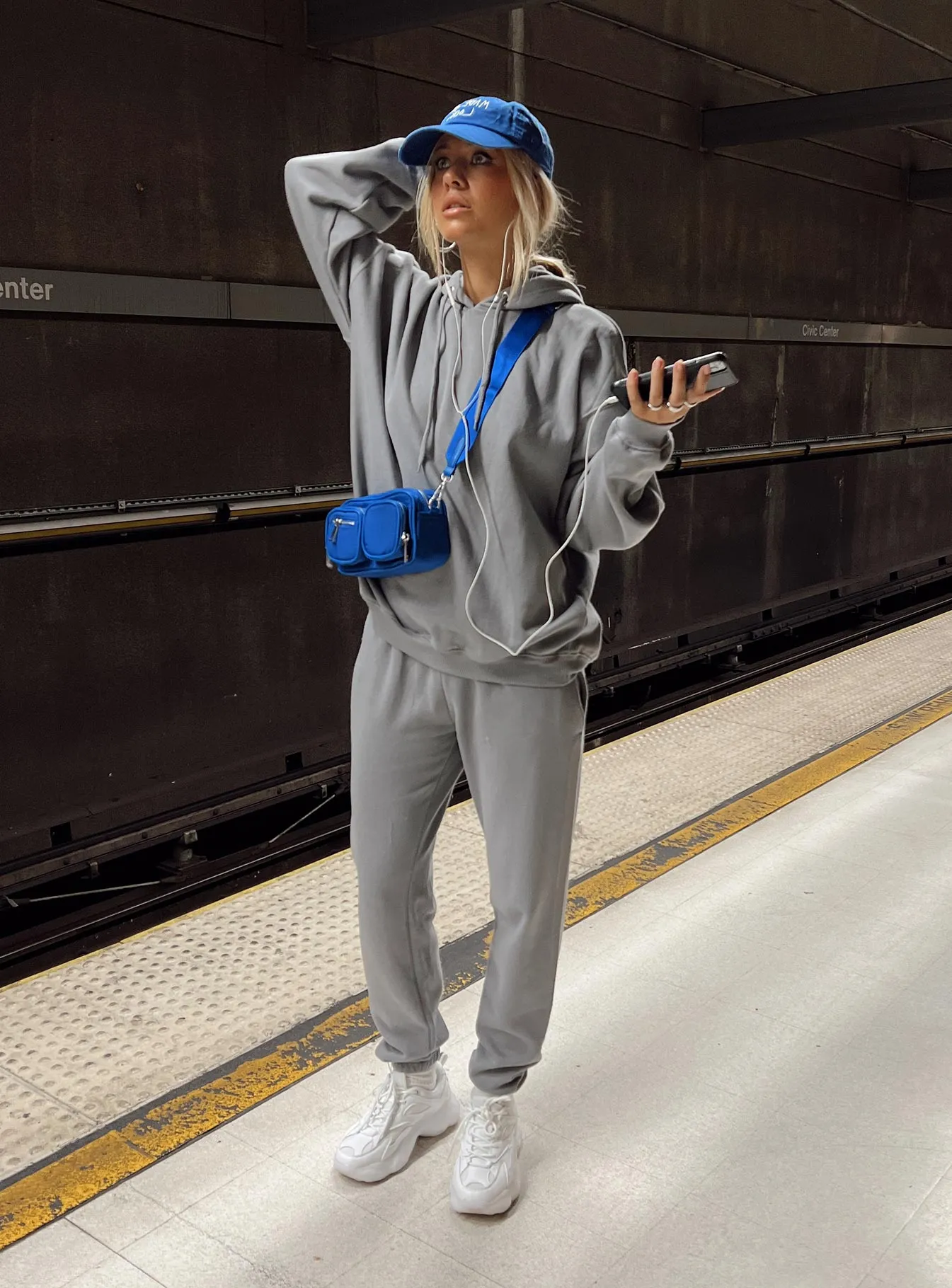 Renna Track Pants Charcoal