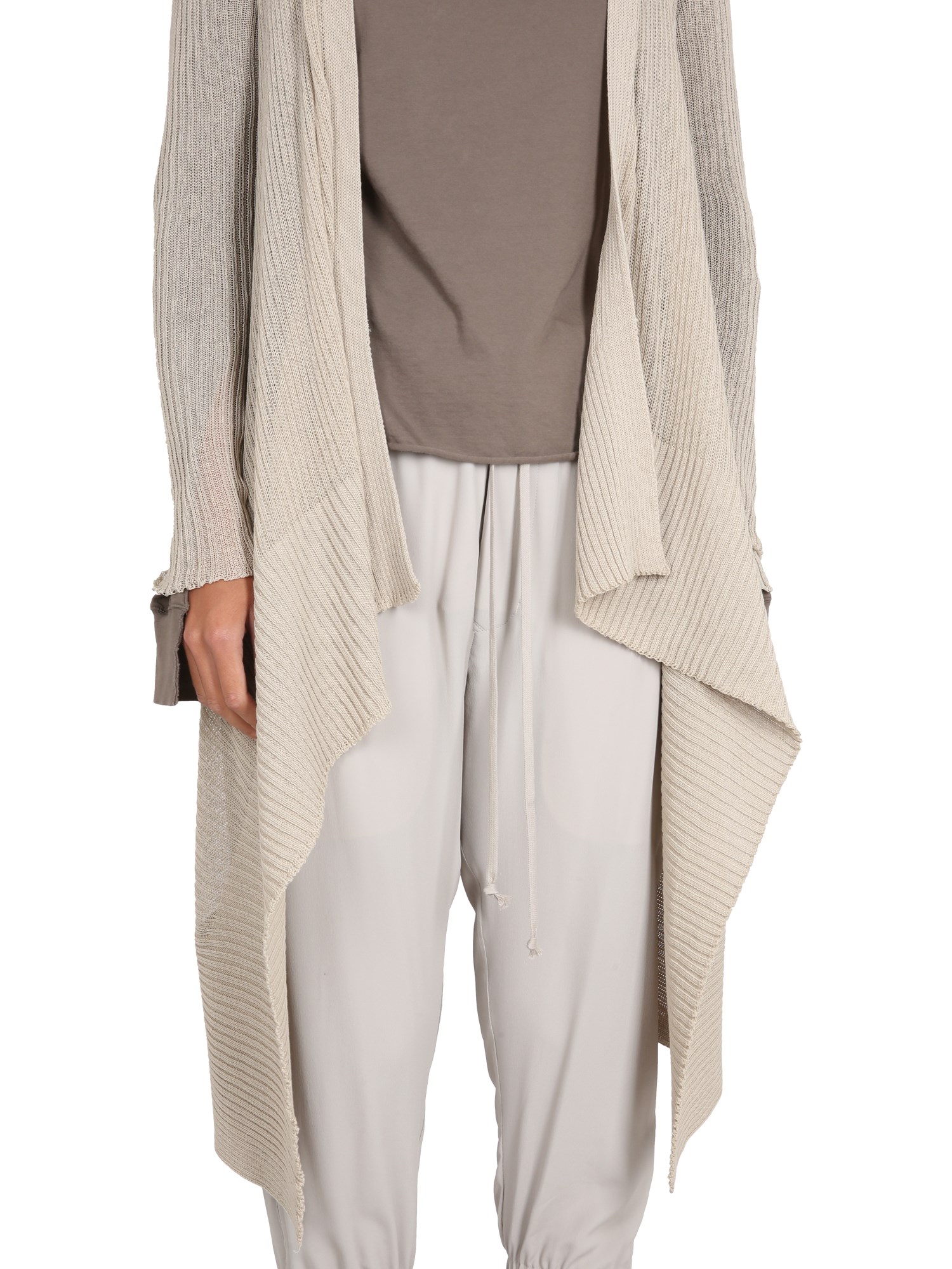 RICK OWENS    LONG WRAP CARDIGAN