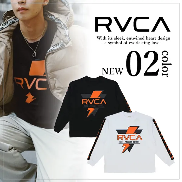 RVCA  |Long Sleeves Plain Long Sleeve T-shirt Logo T-Shirts