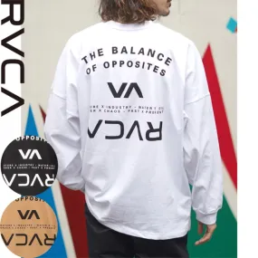 RVCA  |Unisex Street Style U-Neck Bi-color Long Sleeves