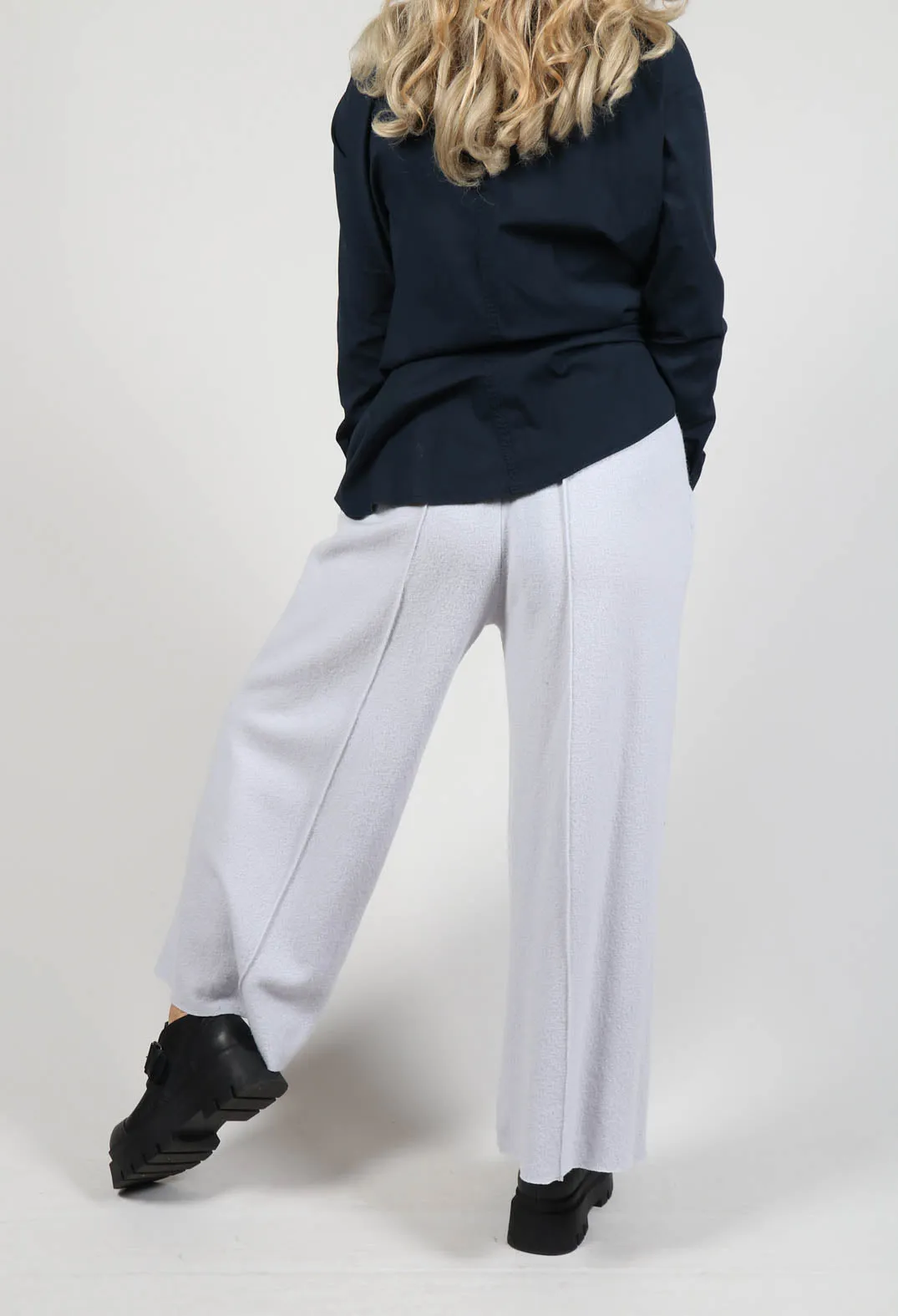 Sagar Wide Leg Trousers in Ice