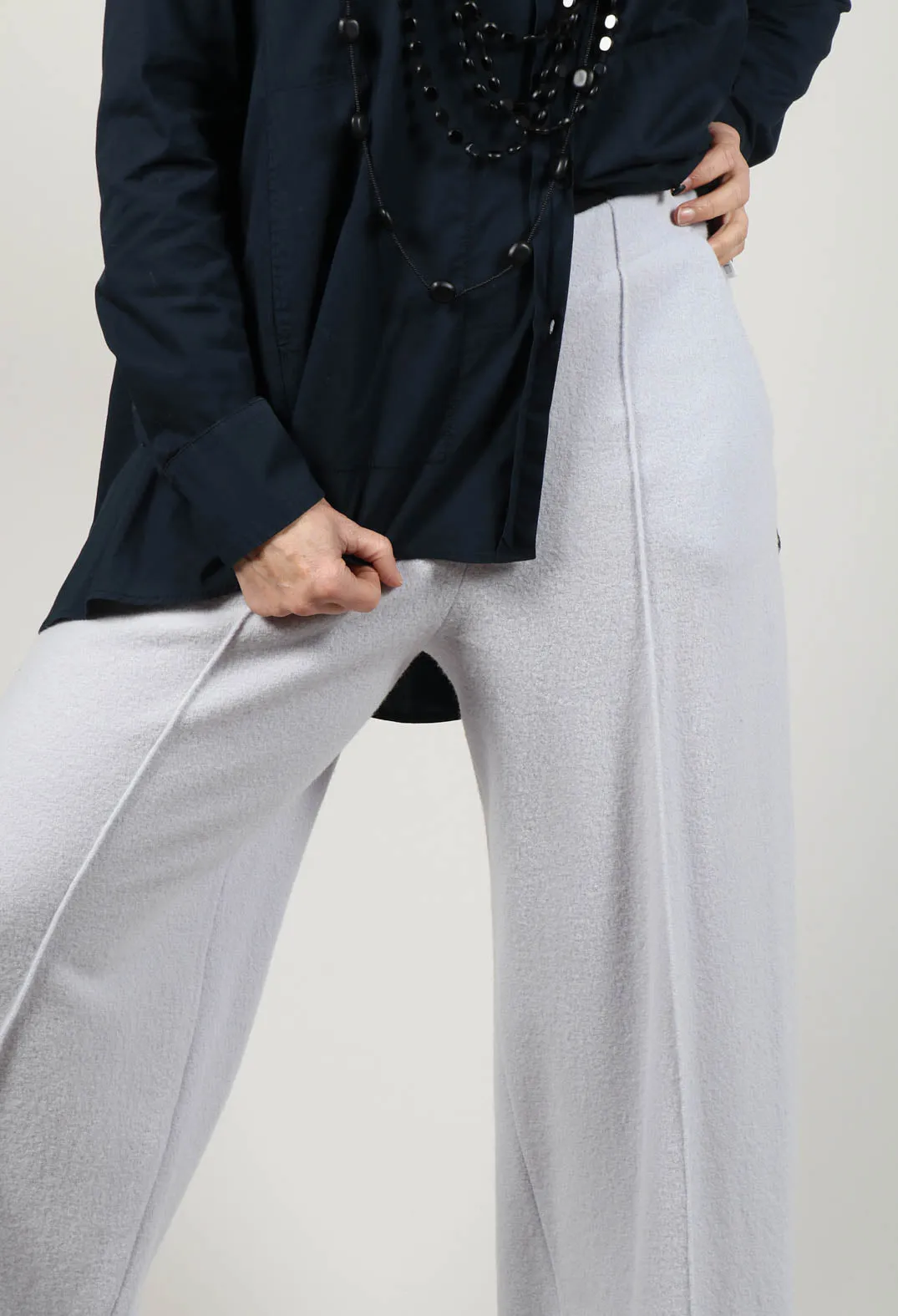 Sagar Wide Leg Trousers in Ice