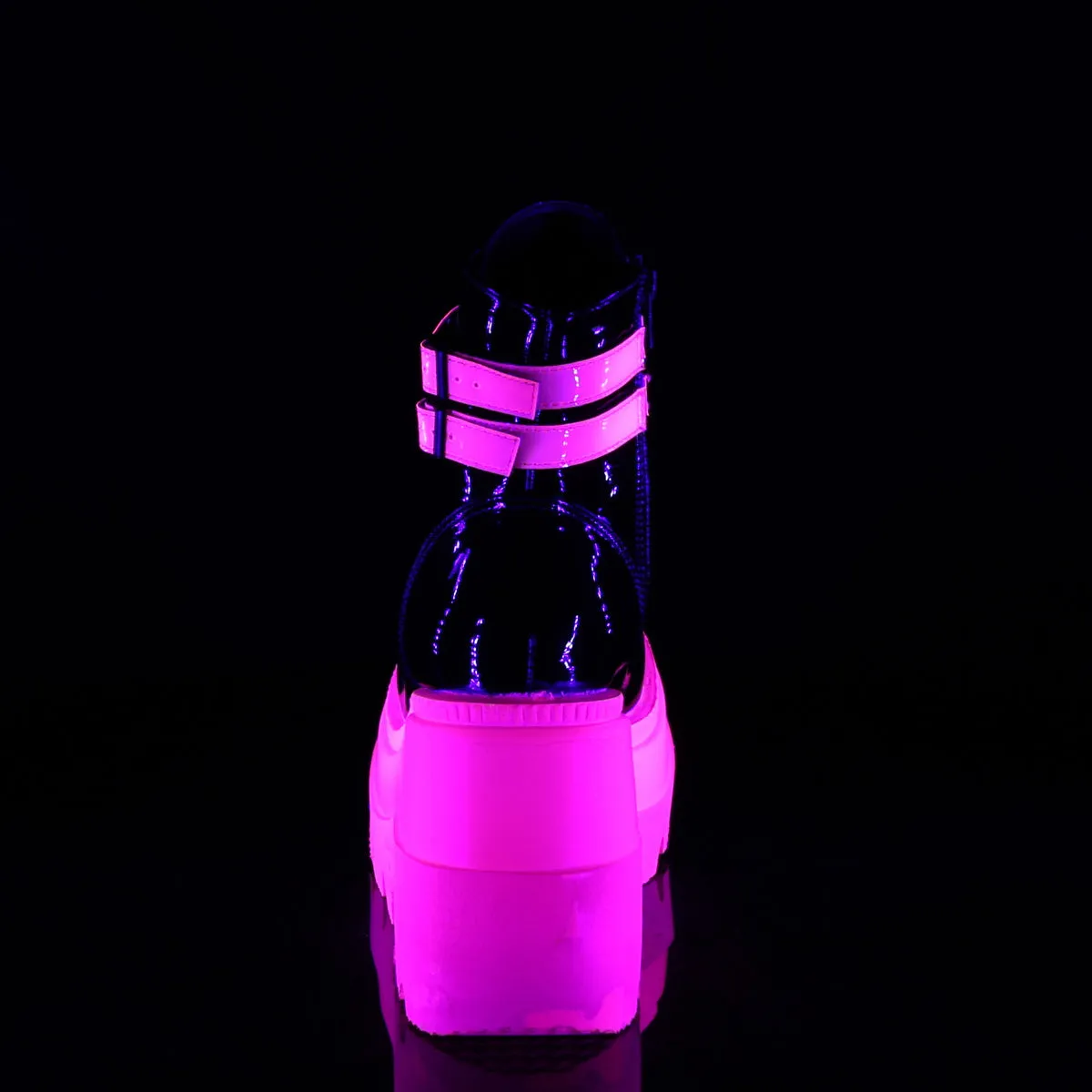 Shaker-52 Neon Pink Black Patent