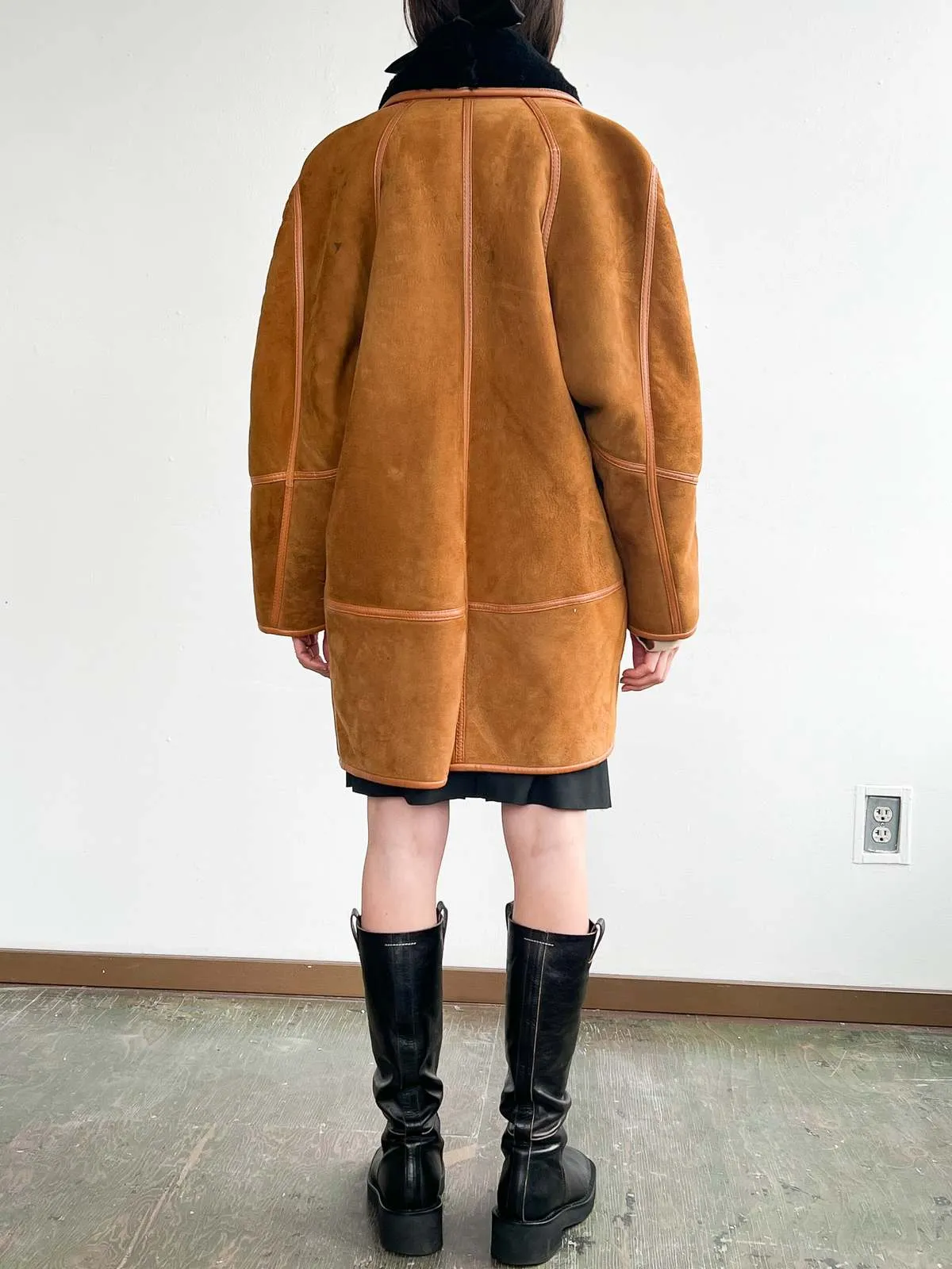 Shearling Coat - Ochre