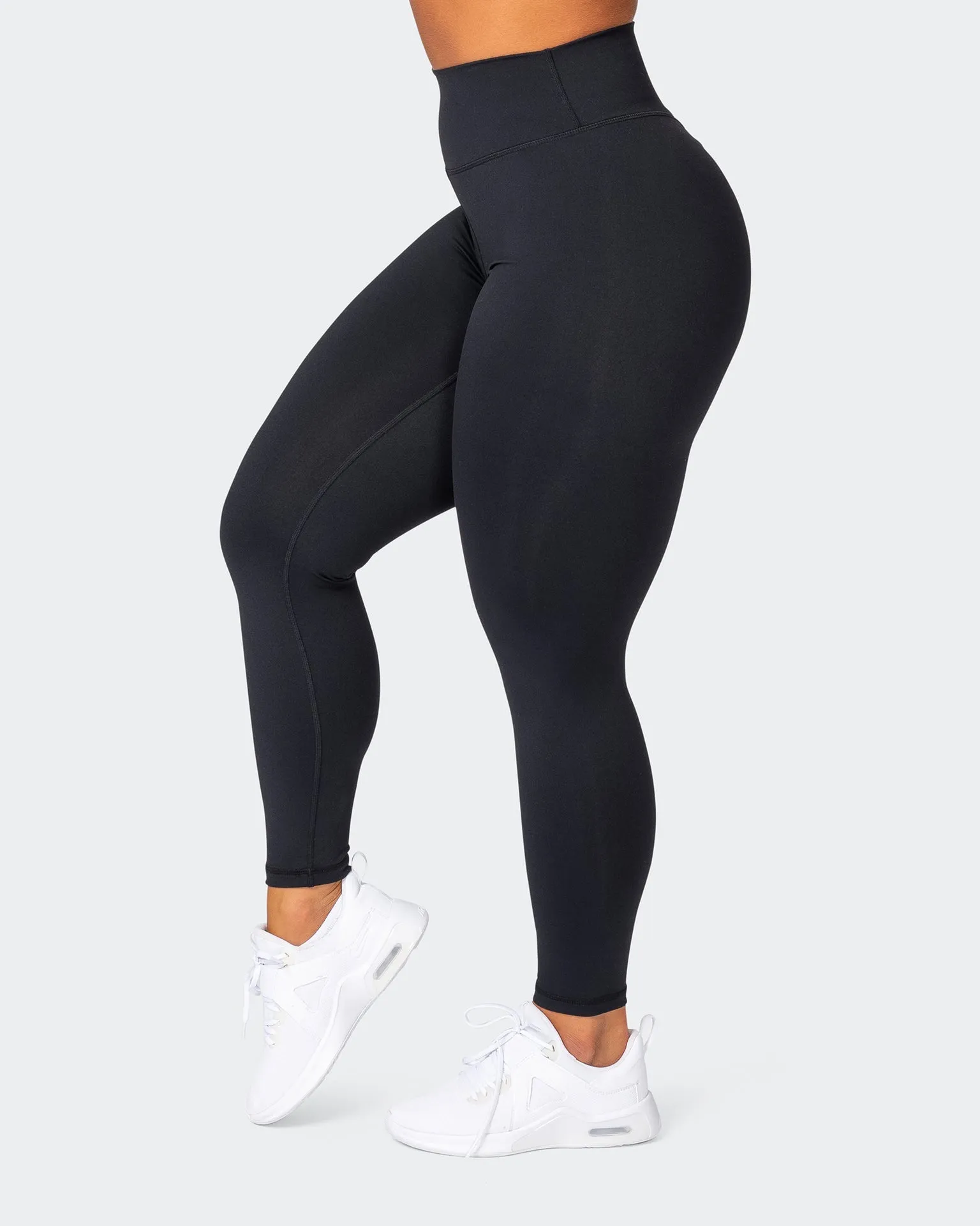 Signature Scrunch Ankle Length Leggings - Black