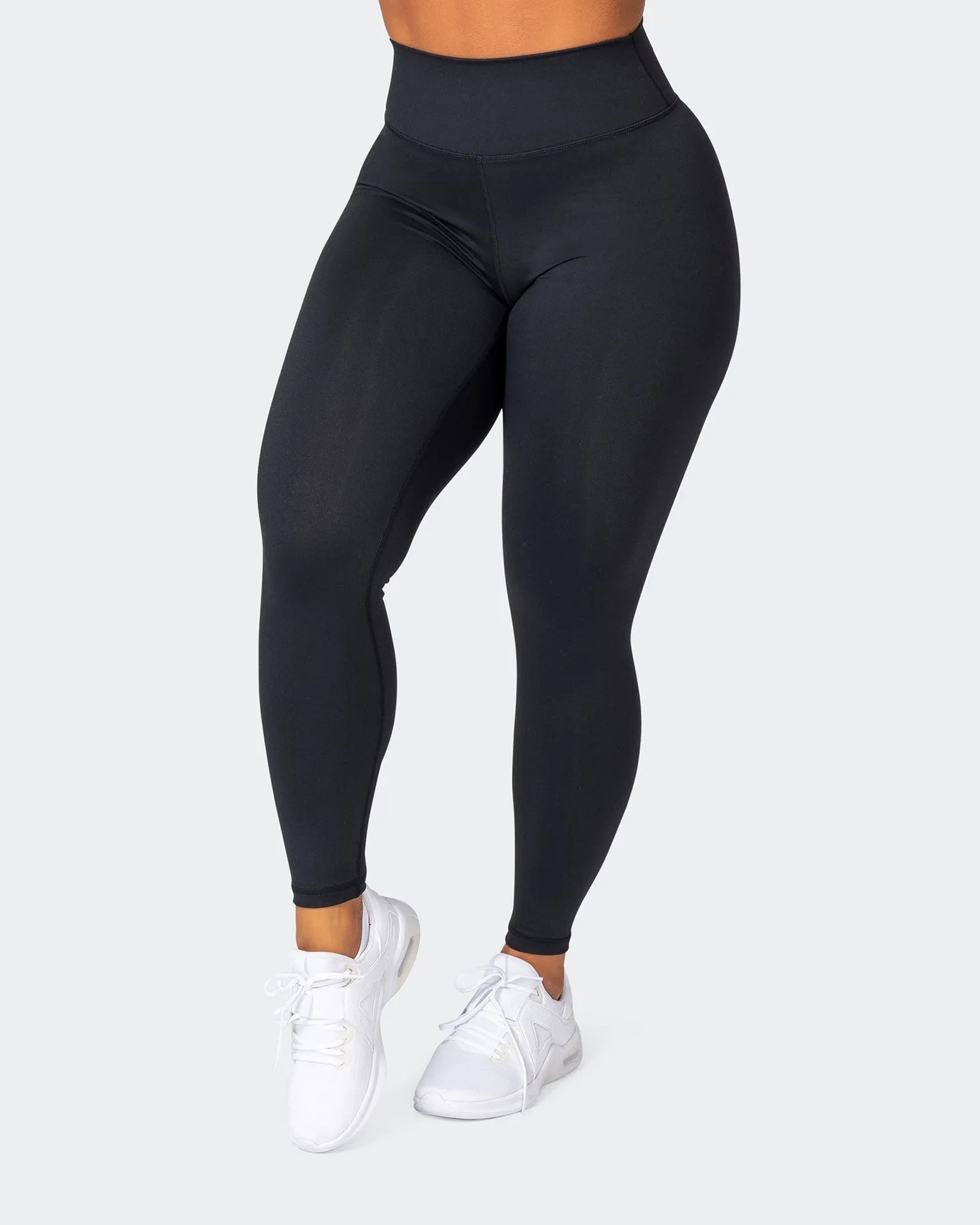 Signature Scrunch Ankle Length Leggings - Black