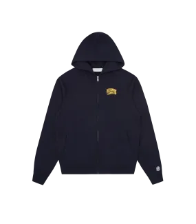 SMALL ARCH LOGO ZIP THROUGH - NAVY