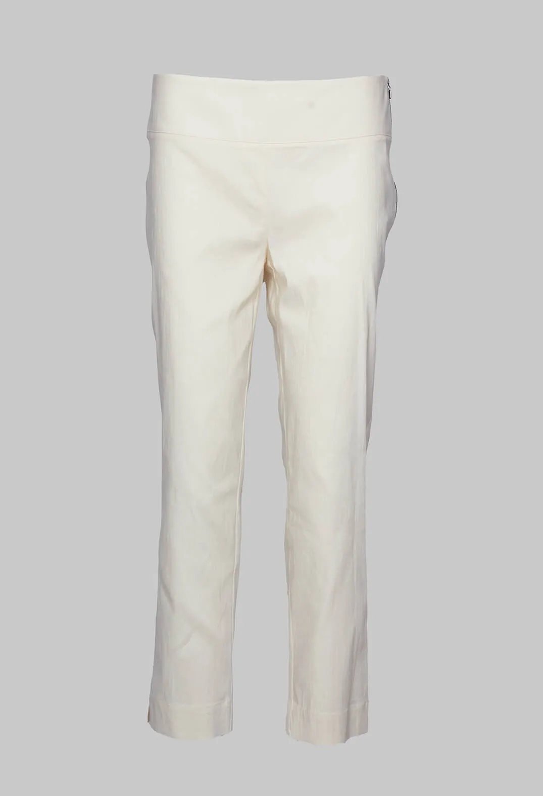 Soumia Slim Fit Trousers in White