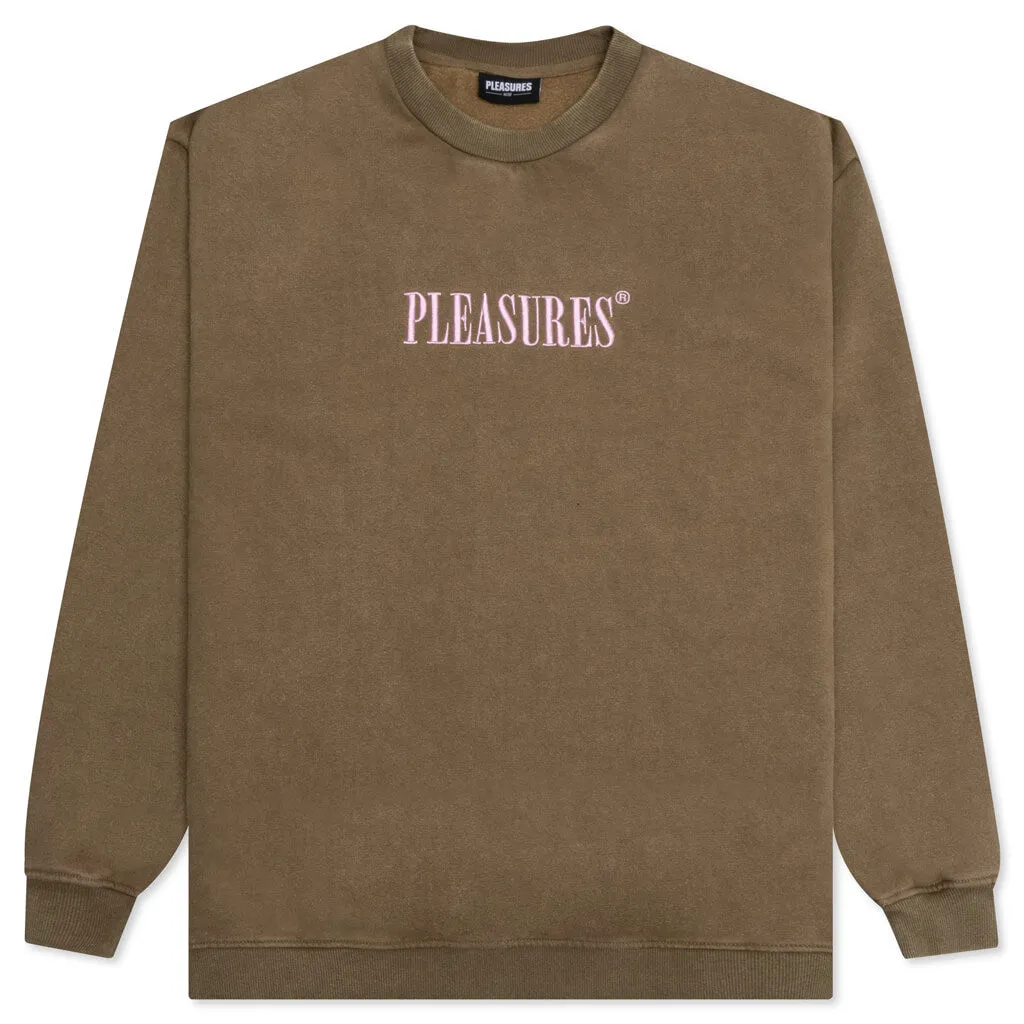 Sour Washed Crewneck - Brown