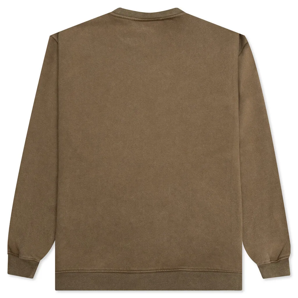 Sour Washed Crewneck - Brown