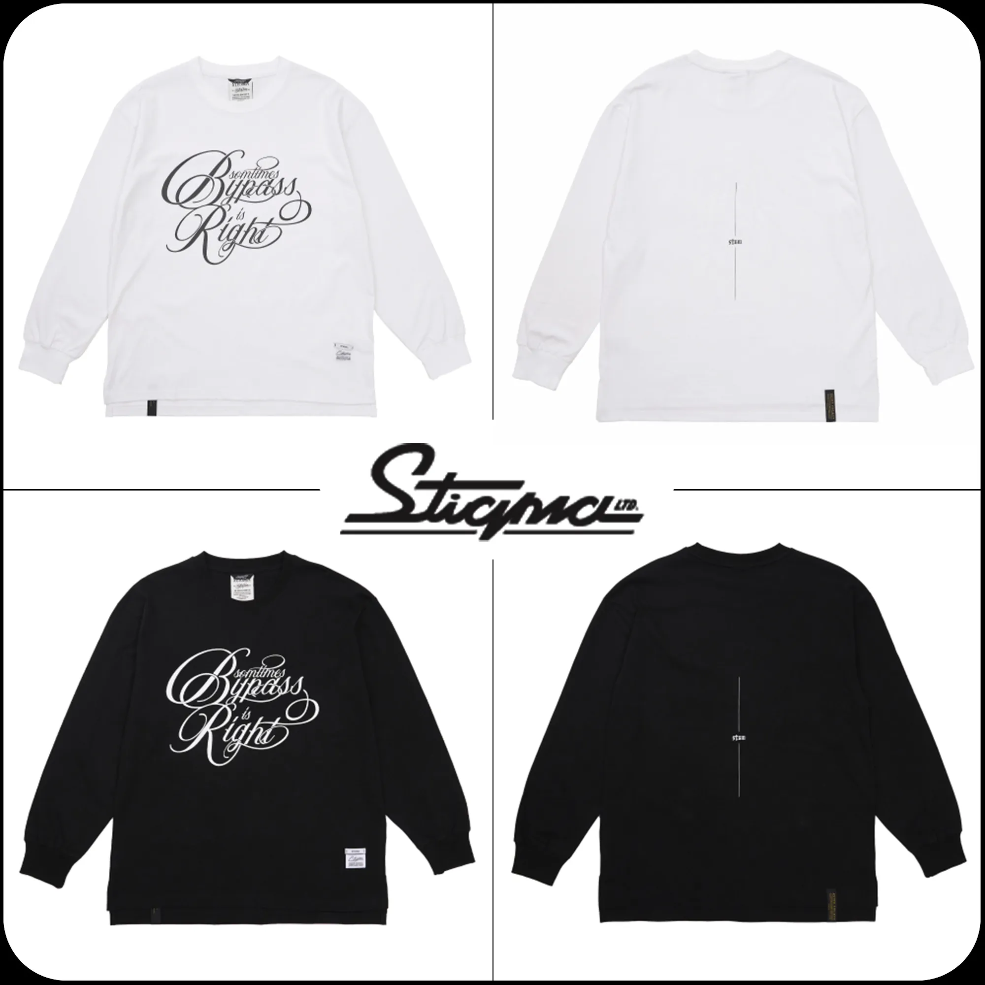 STIGMA  |[ STIGMA ]★Bypass Oversized Long Sleeves T-Shirts