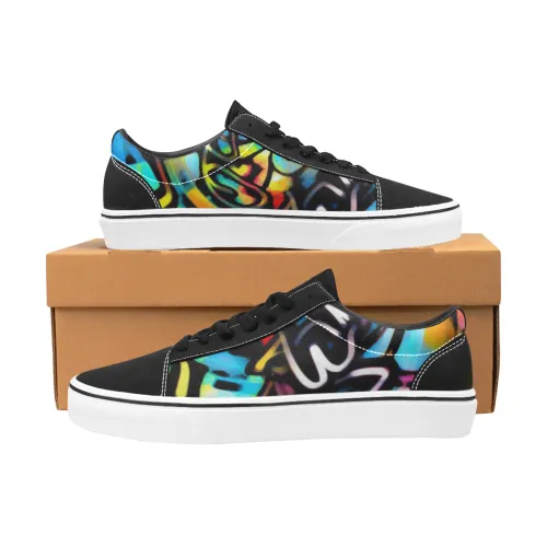 Streetart Chaos Men's Low Top Skateboarding Shoes