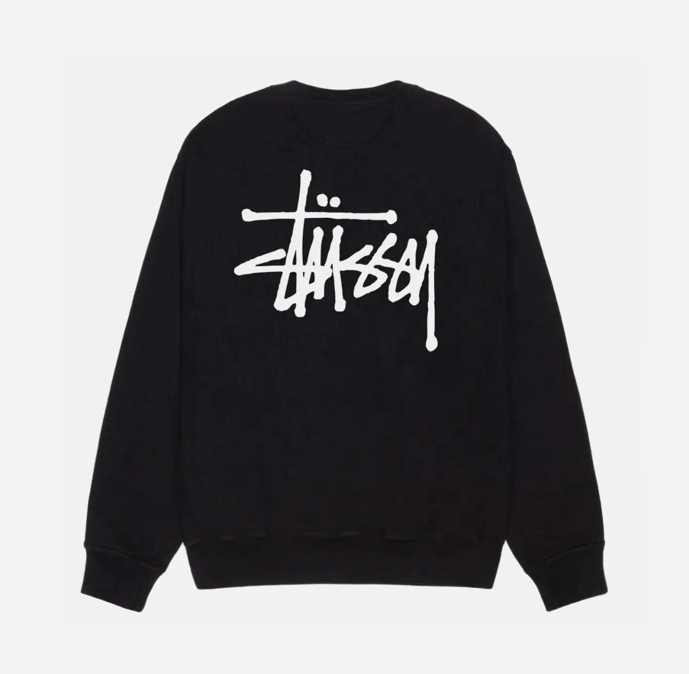 STUSSY  |Crew Neck Pullovers Street Style Long Sleeves Cotton Logo