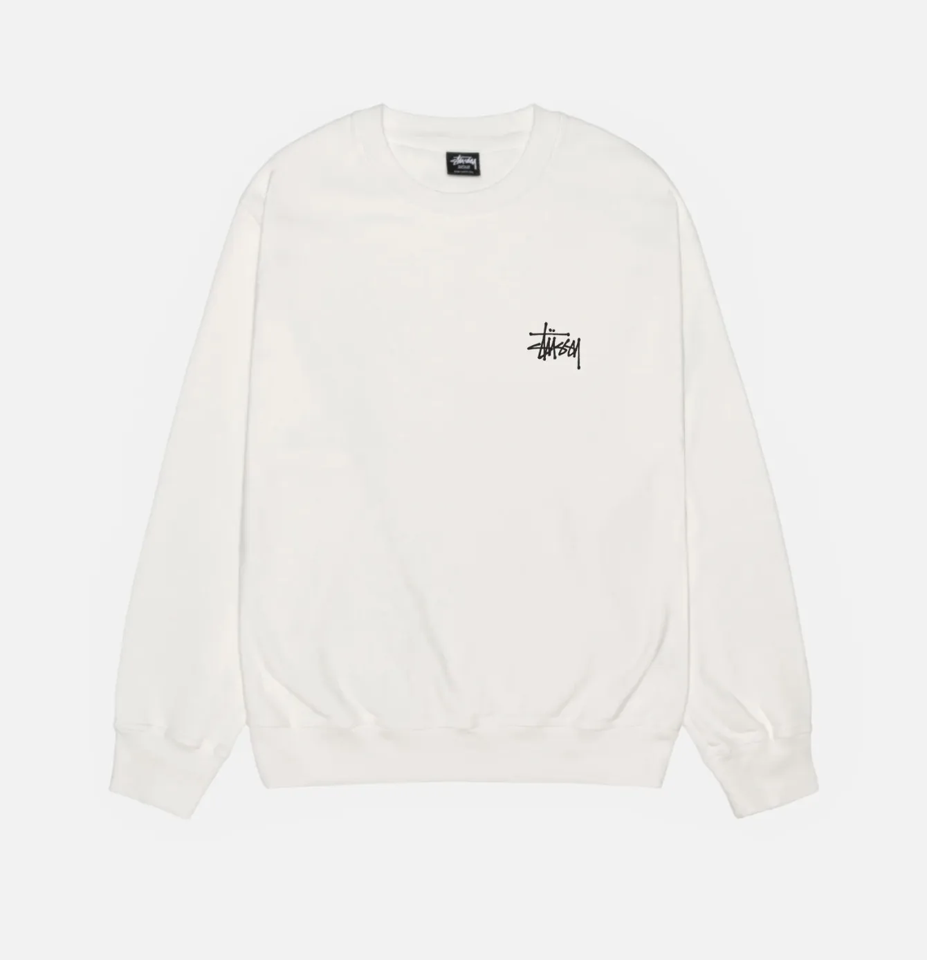 STUSSY  |Crew Neck Pullovers Street Style Long Sleeves Cotton Logo