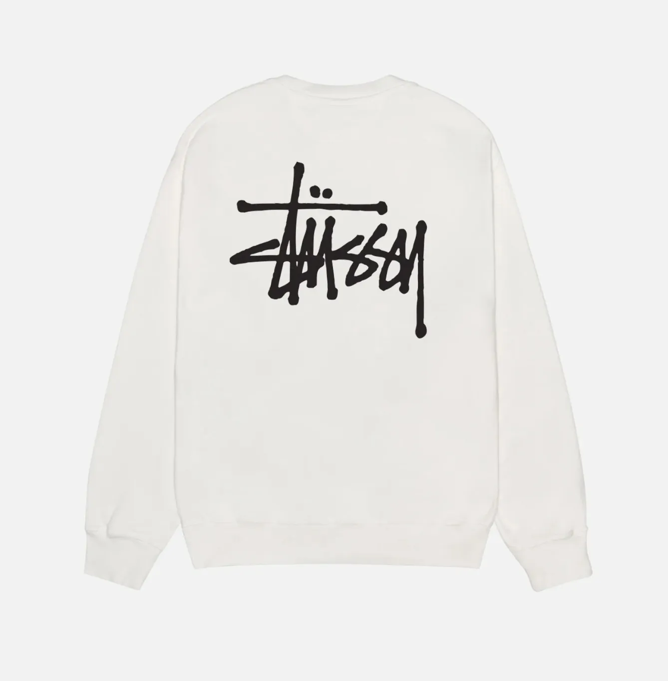 STUSSY  |Crew Neck Pullovers Street Style Long Sleeves Cotton Logo