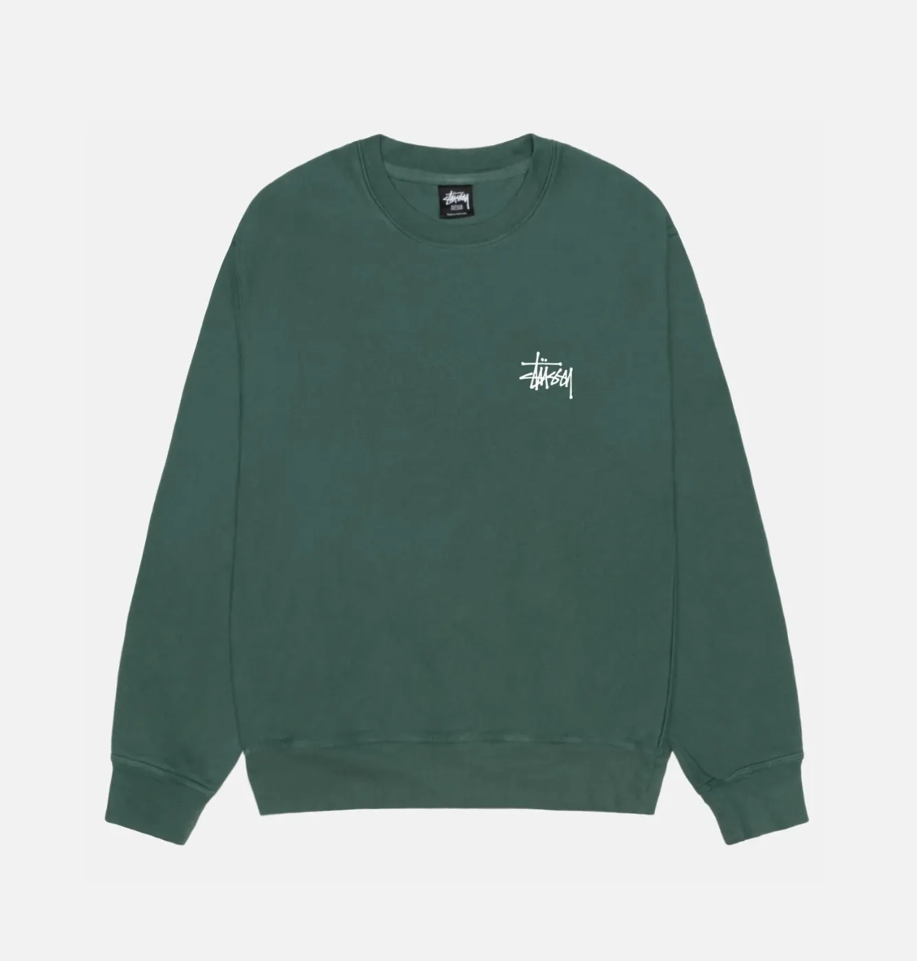 STUSSY  |Crew Neck Pullovers Street Style Long Sleeves Cotton Logo