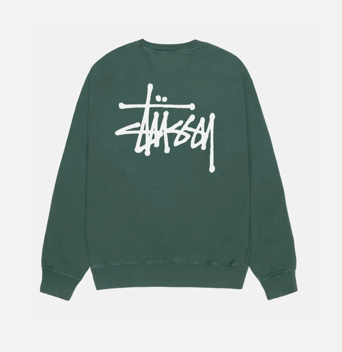 STUSSY  |Crew Neck Pullovers Street Style Long Sleeves Cotton Logo