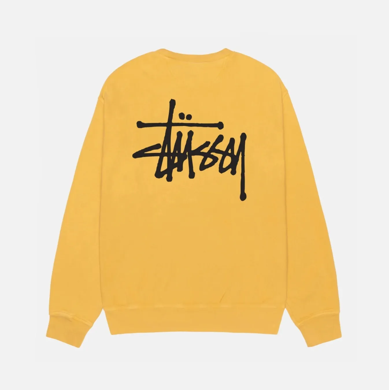 STUSSY  |Crew Neck Pullovers Street Style Long Sleeves Cotton Logo