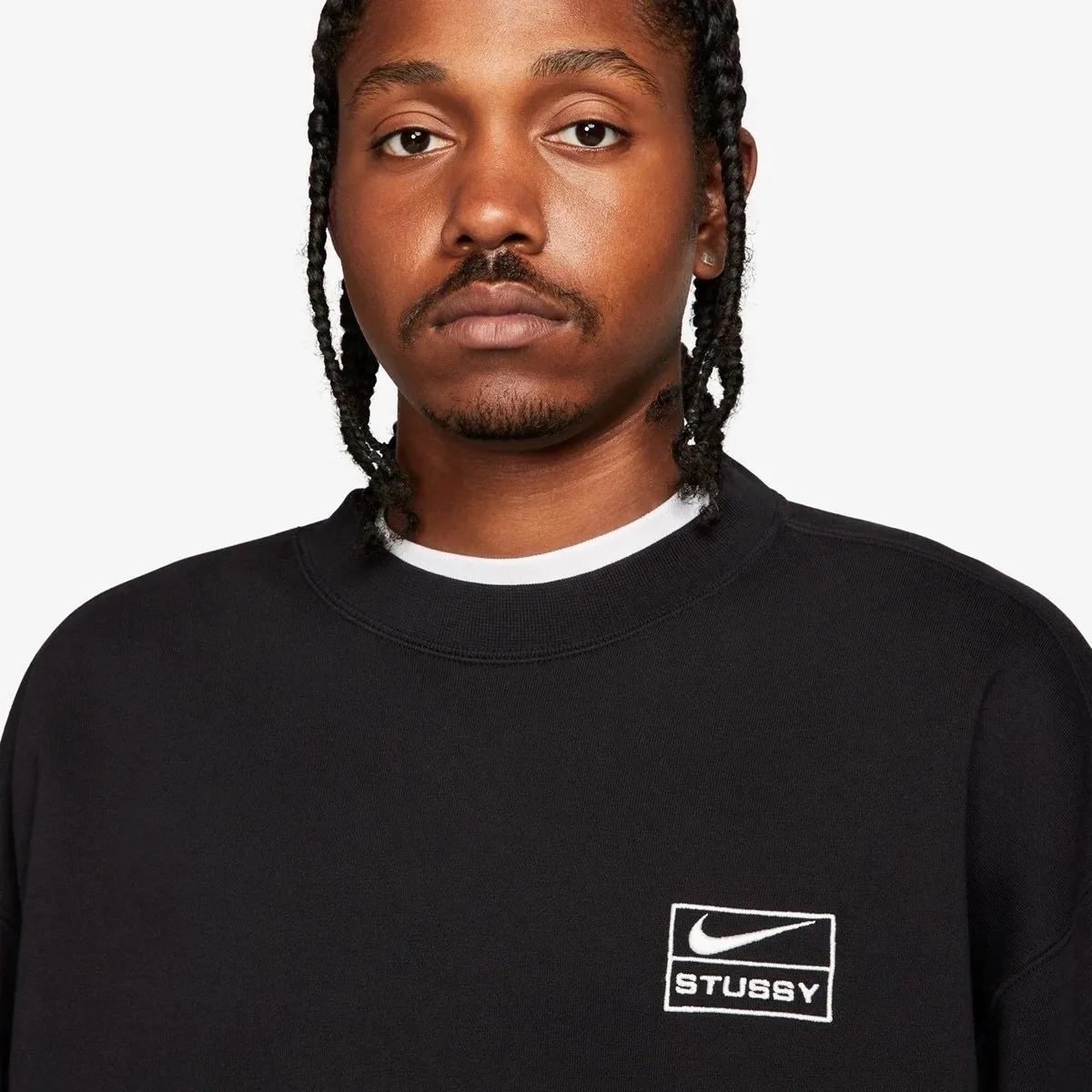 STUSSY  |Crew Neck Pullovers Street Style Long Sleeves Logo