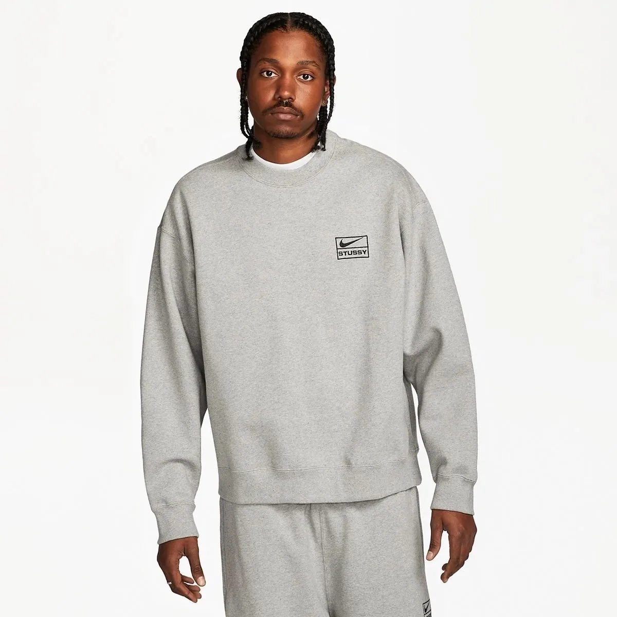 STUSSY  |Crew Neck Pullovers Street Style Long Sleeves Logo