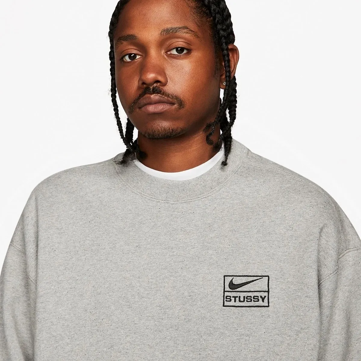 STUSSY  |Crew Neck Pullovers Street Style Long Sleeves Logo