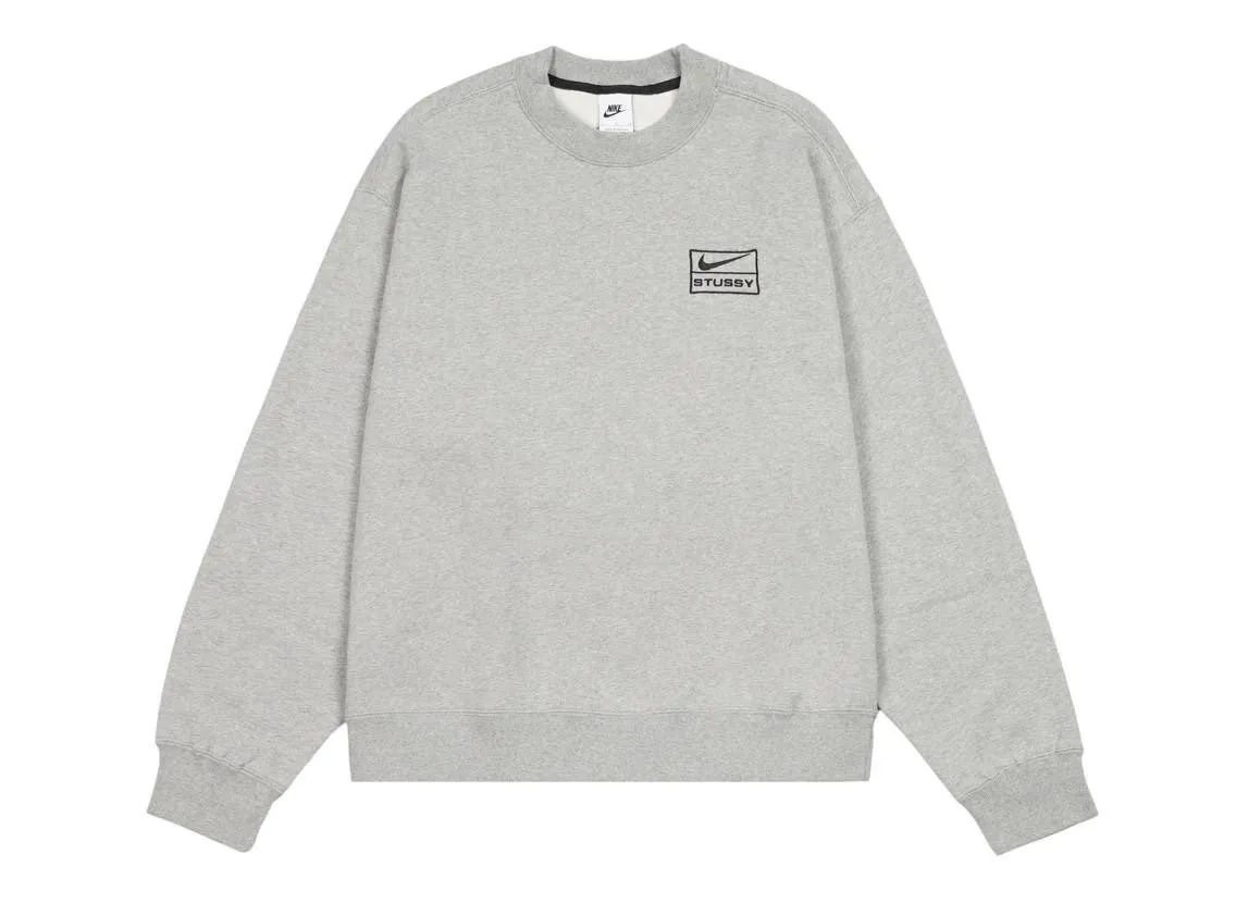 STUSSY  |Crew Neck Pullovers Street Style Long Sleeves Logo