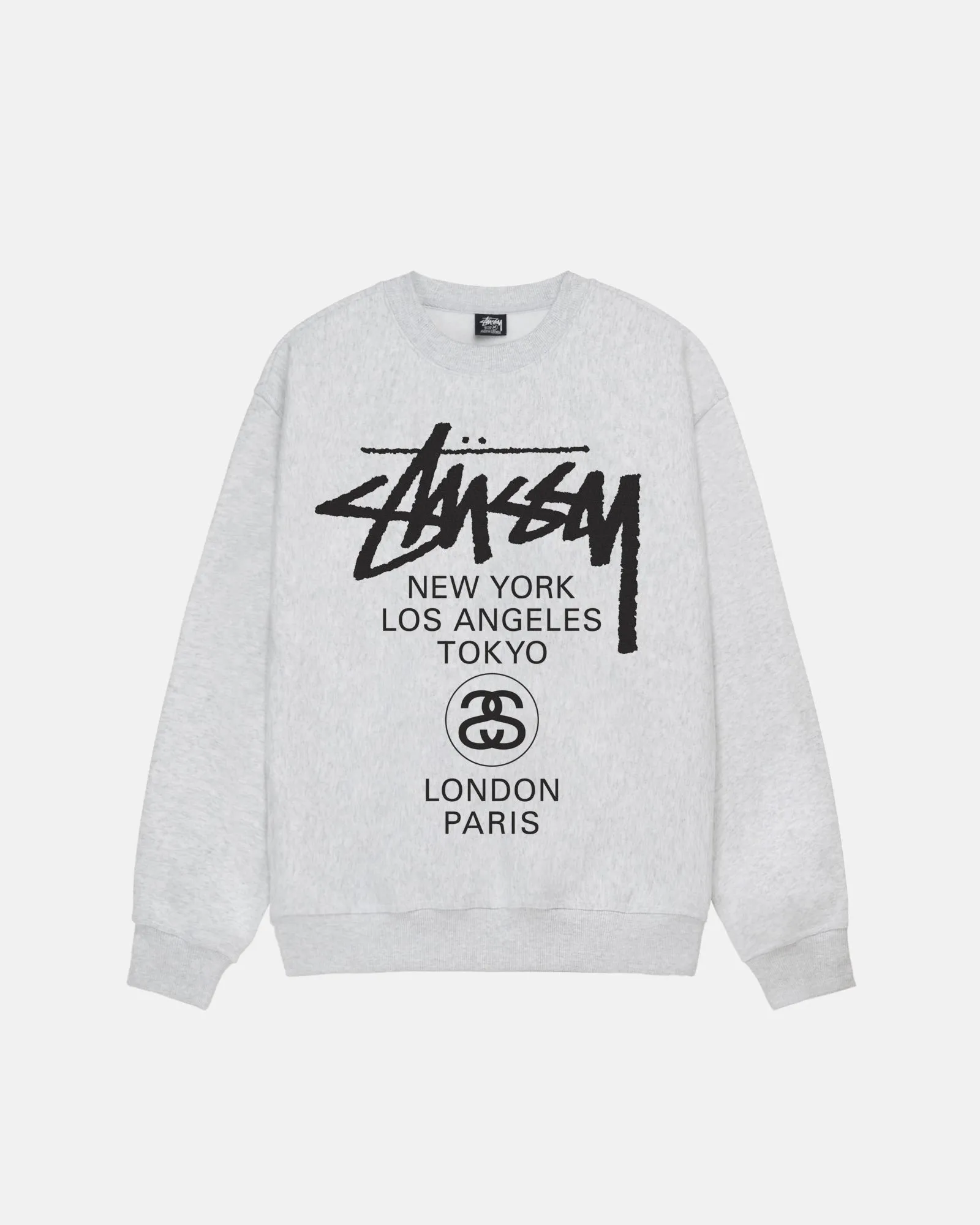 STUSSY  |Street Style Long Sleeves Logo Skater Style Sweatshirts