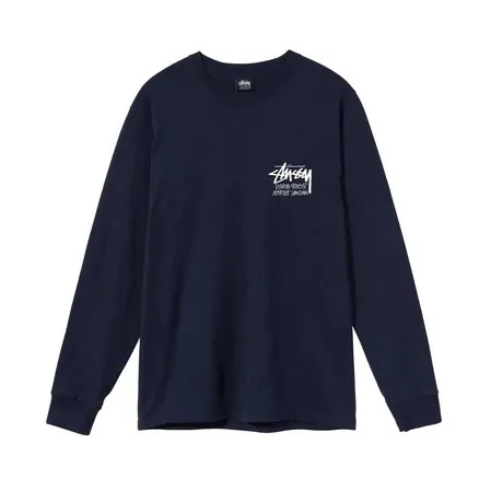 STUSSY  |Unisex Street Style Collaboration Long Sleeves Cotton