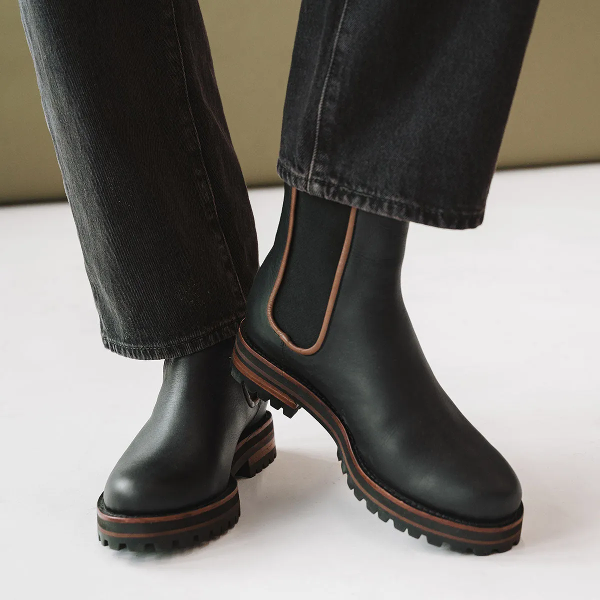 The Decade Chelsea Boot Black Water Resistant