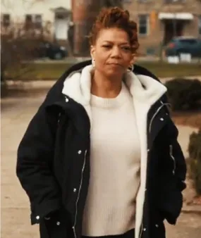 The Equalizer 2021 Queen Latifah Cotton Shearling Coat