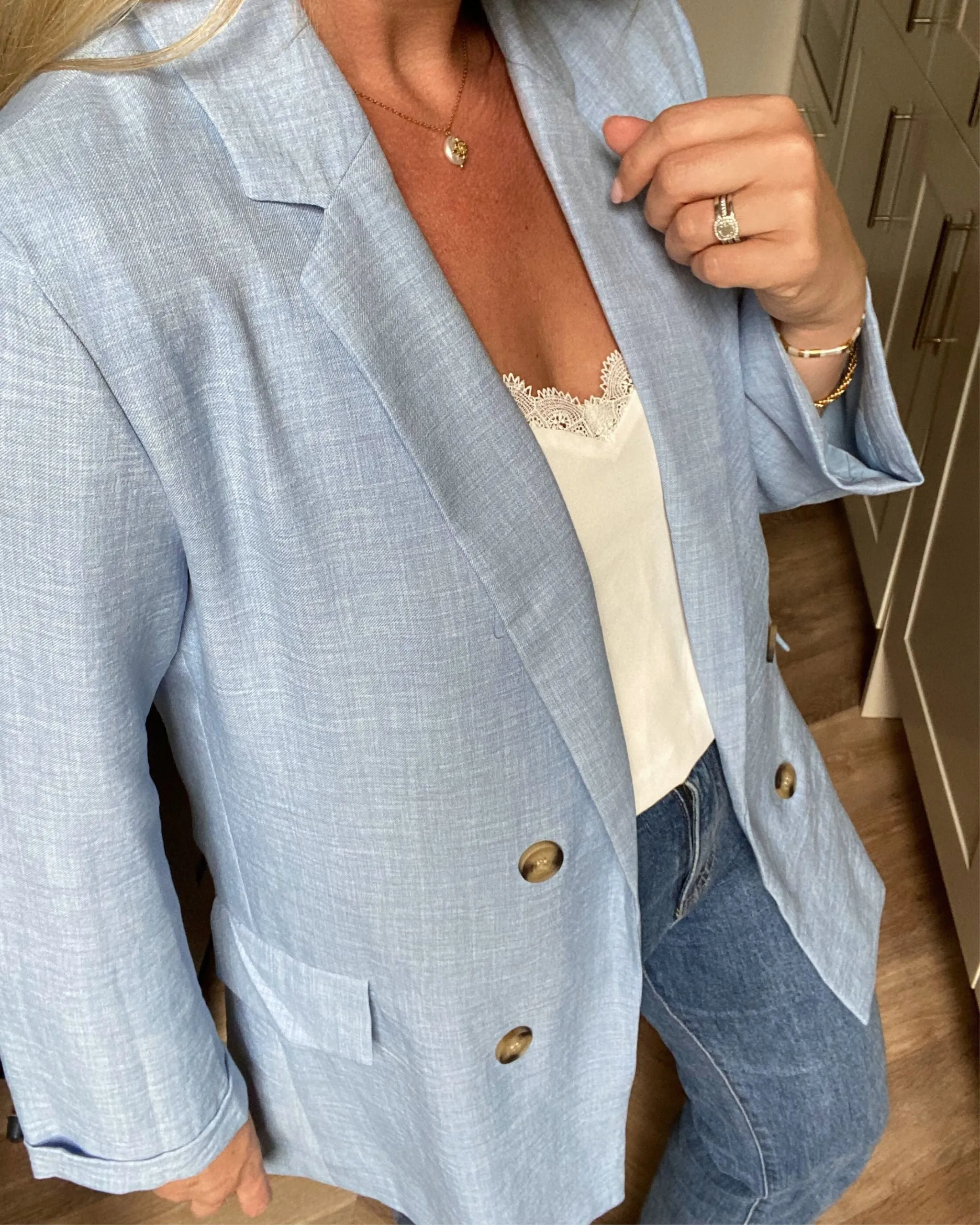 The Kate Blazer | Powder Blue