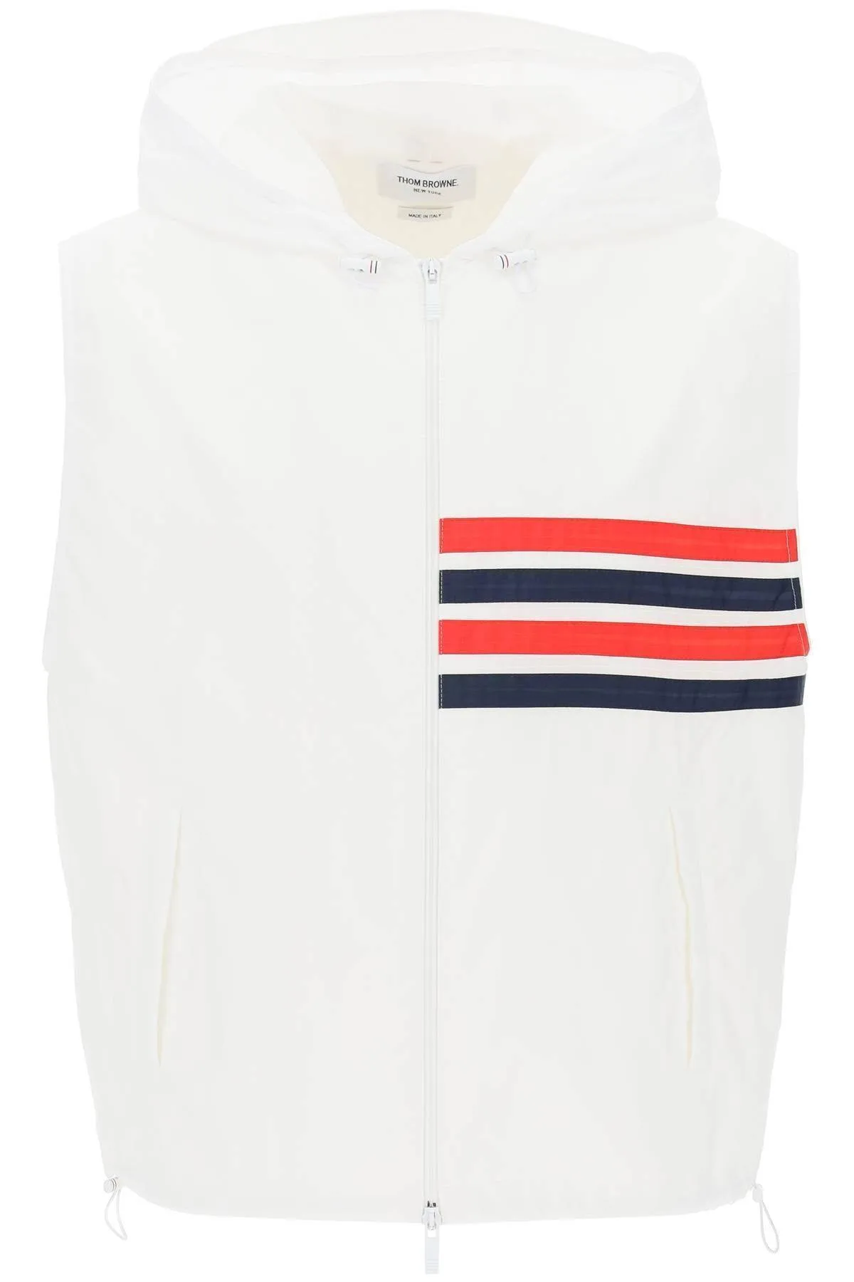 THOM BROWNE  |Pullovers Stripes Nylon Street Style Plain Logo Designers