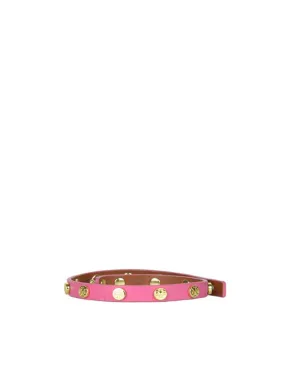 Tory Burch Bracciale in pelle rosa