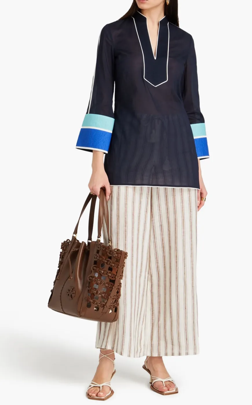 Tory Burch  |Casual Style Cropped Plain Cotton Office Style Elegant Style