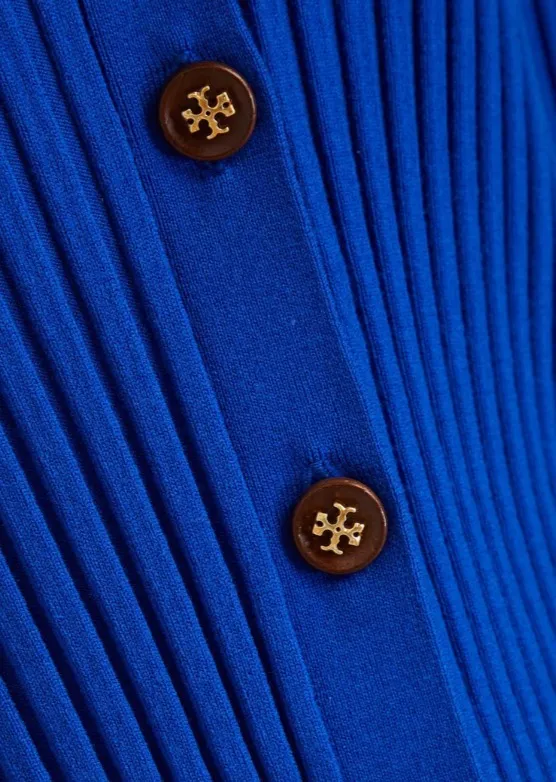 Tory Burch  |Casual Style Long Sleeves Plain Office Style Logo Cardigans