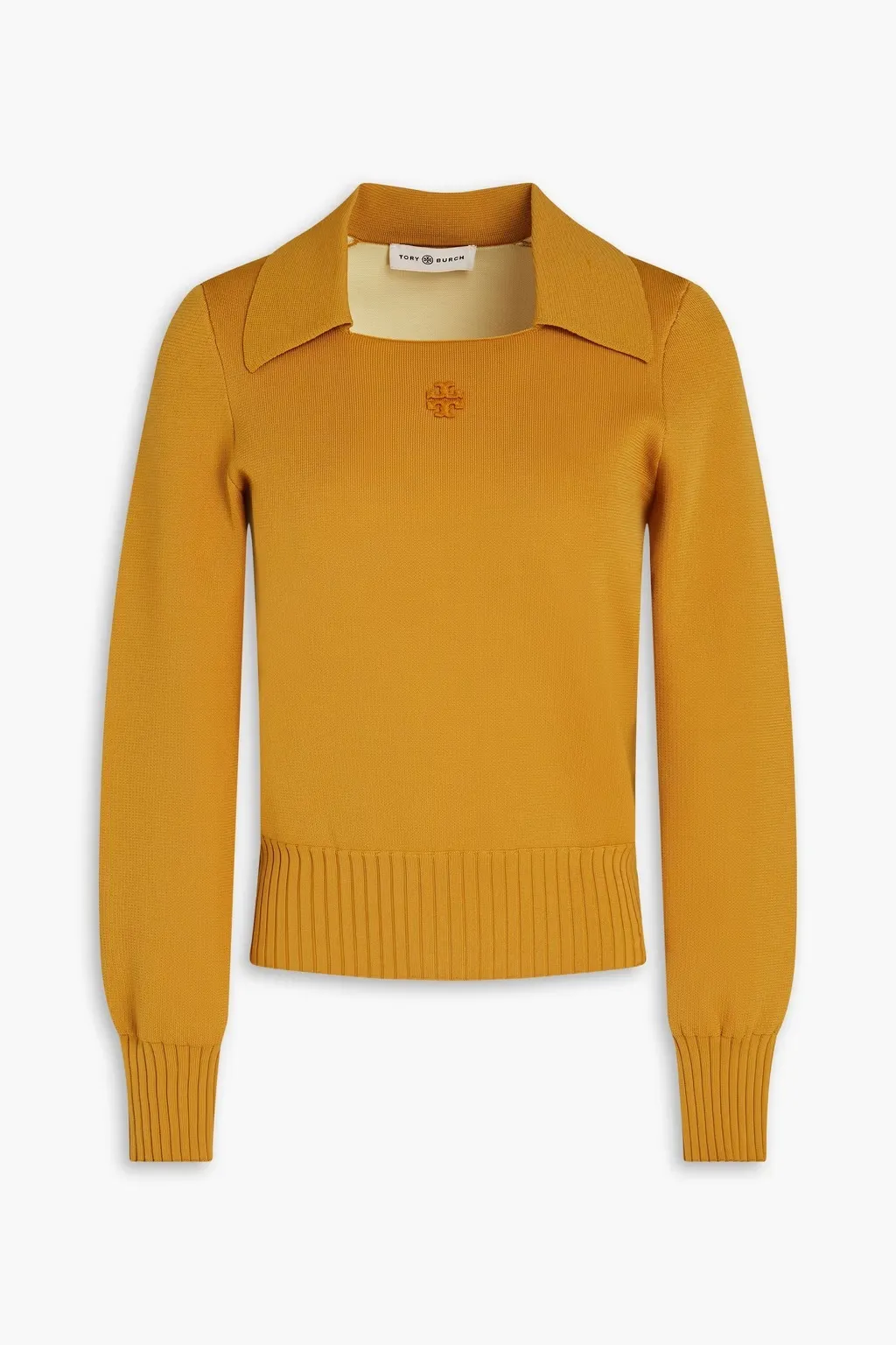 Tory Burch  |Casual Style Nylon Rib Blended Fabrics Long Sleeves Plain