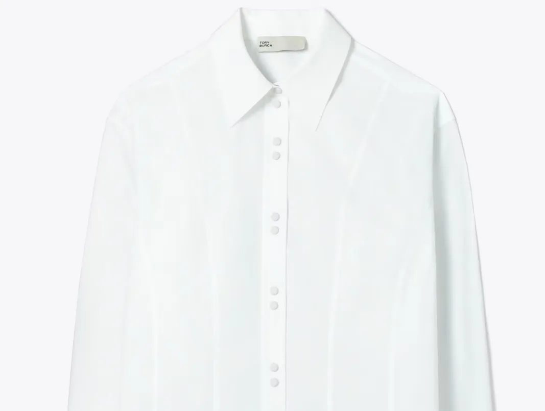 Tory Burch  |Casual Style Plain Cotton Formal Style  Shirts & Blouses