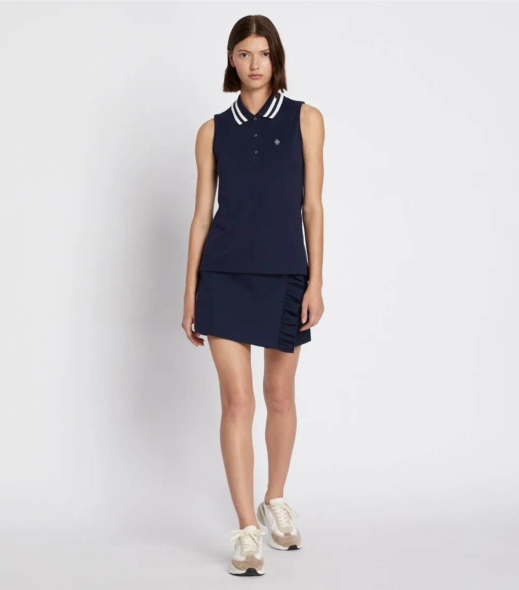 Tory Burch  |Casual Style Sleeveless Plain Logo Tanks & Camisoles