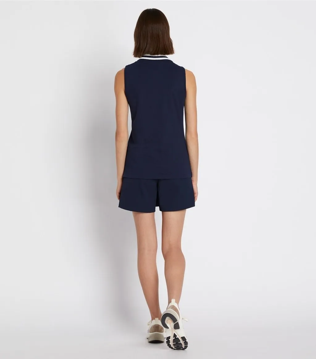 Tory Burch  |Casual Style Sleeveless Plain Logo Tanks & Camisoles