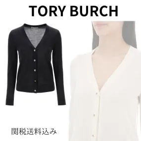 Tory Burch  |Casual Style Wool Long Sleeves Plain Party Style