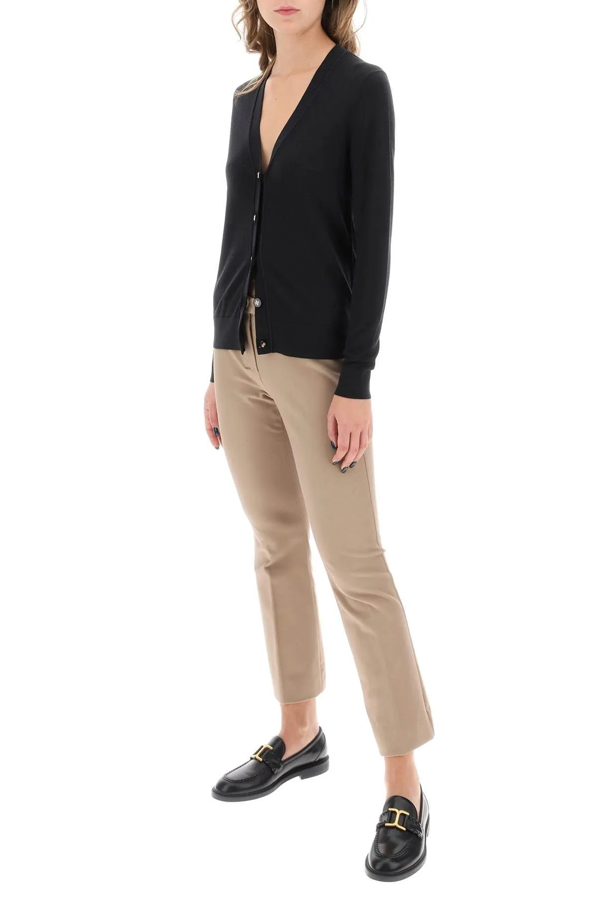 Tory Burch  |Casual Style Wool Long Sleeves Plain Party Style