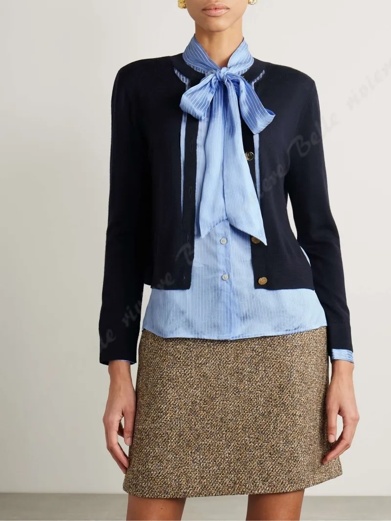 Tory Burch  |Casual Style Wool Street Style Long Sleeves Elegant Style