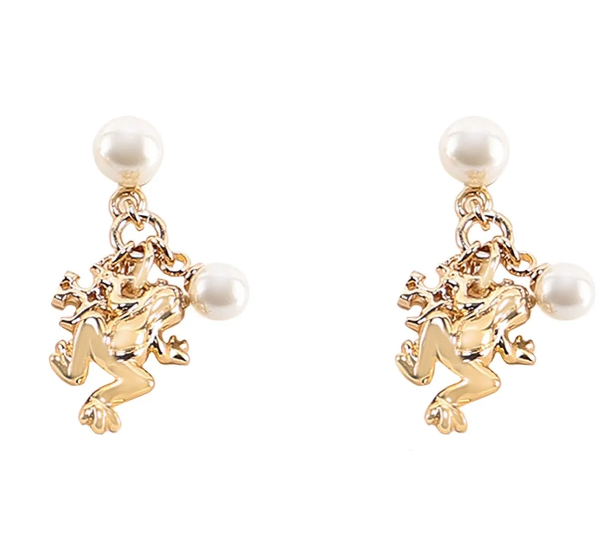 Tory Burch Frog Shaped Earrings