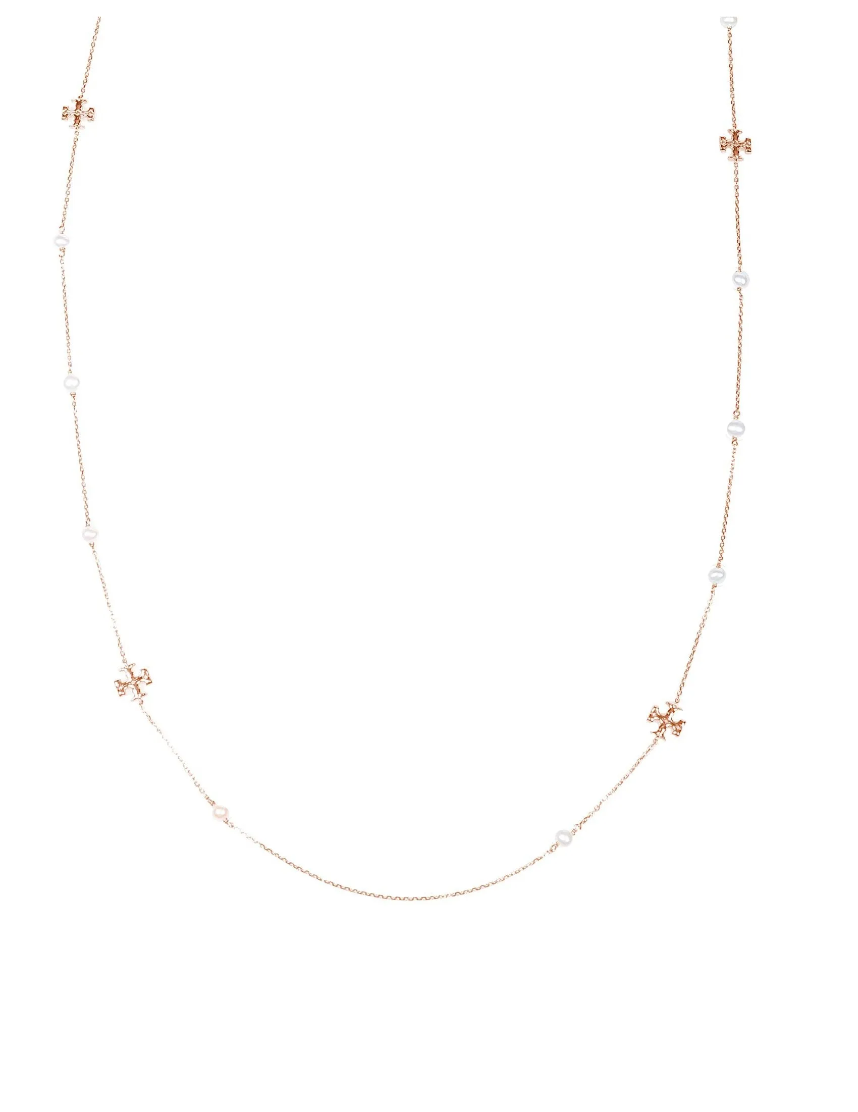 Tory Burch Kira Logo Detailed Necklace