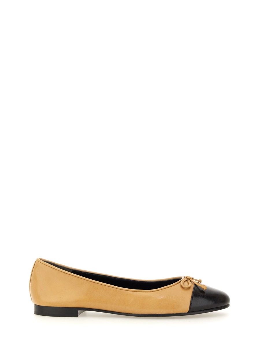 TORY BURCH    LEATHER BOW BALLERINA